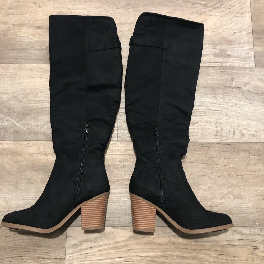 Sugar Wendie Black Boots sz 6